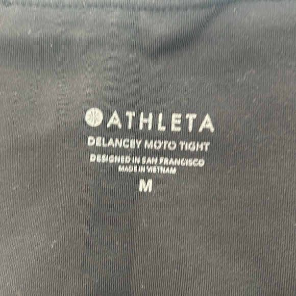 Athleta Delancey Moto Black Legging - Picture 2 of 6